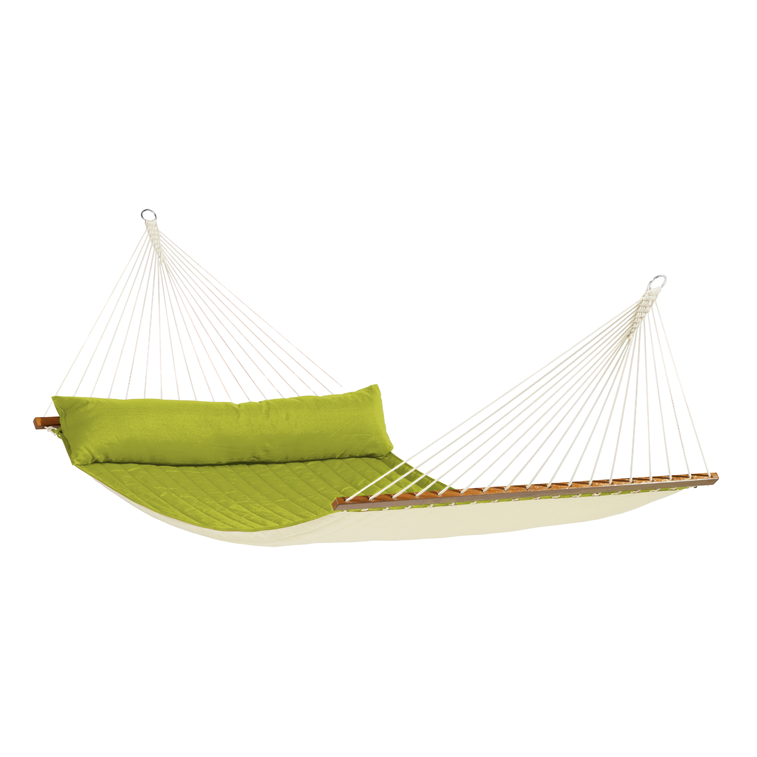 Hamak dwuosobowy z drążkiem ALABAMA Avocado - La Siesta