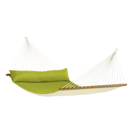 Hamak dwuosobowy z drążkiem ALABAMA Avocado - La Siesta