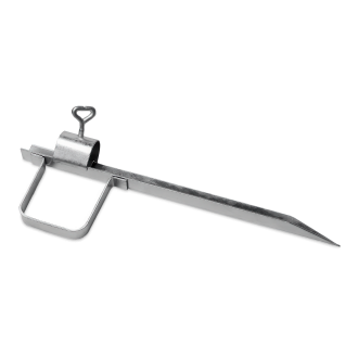 uchwyt do wbicia parasola srebrny