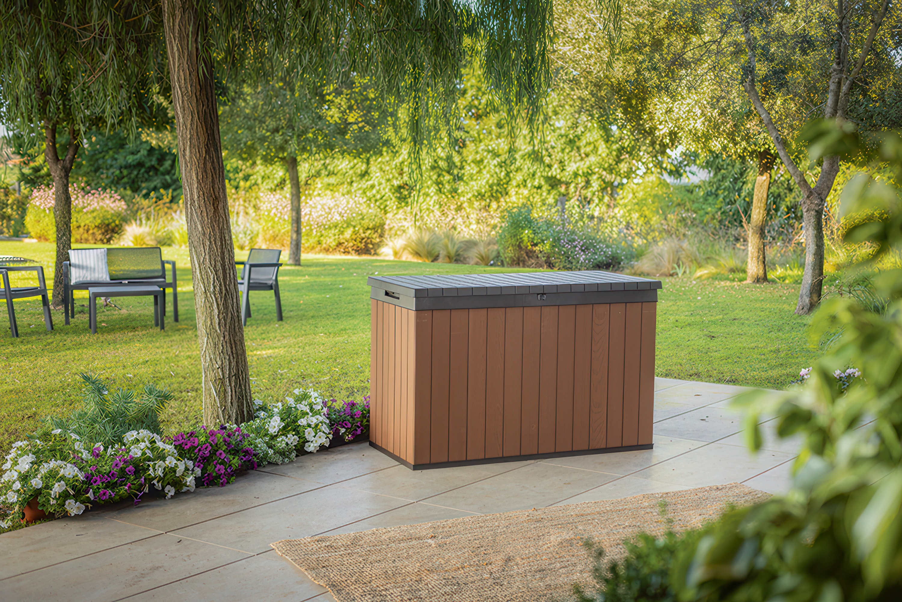 Skrzynia ogrodowa DARWIN BOX 662L Wood Brown - Keter 