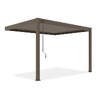 Przyścienna pergola ELEGANCE WALL 3x4 Taupe - Gutroof