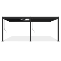 Przyścienna pergola ELEGANCE WALL 3x6 Anthracite - Gutroof