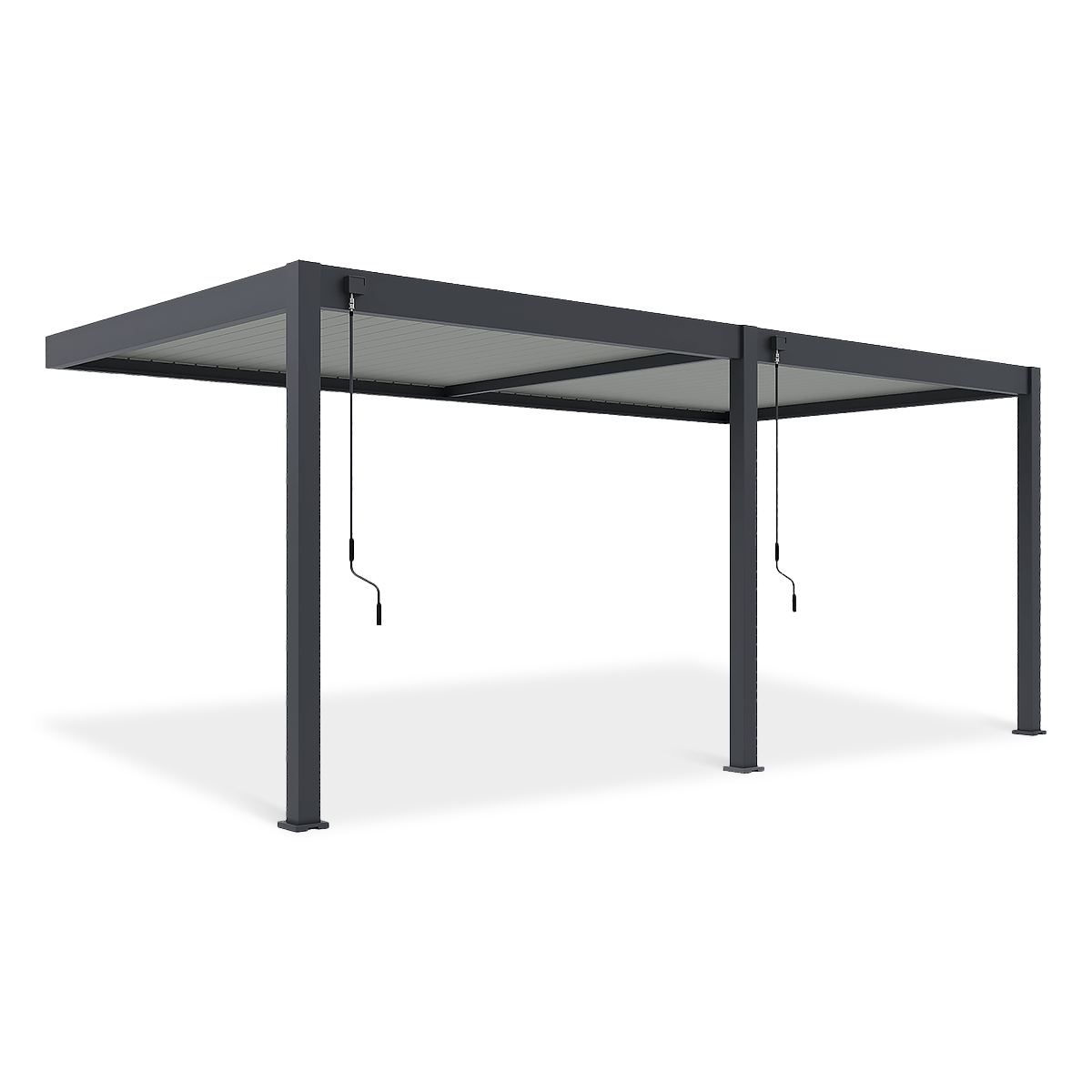 Przyścienna pergola ELEGANCE WALL 3x6 Anthracite/Light Grey - Gutroof