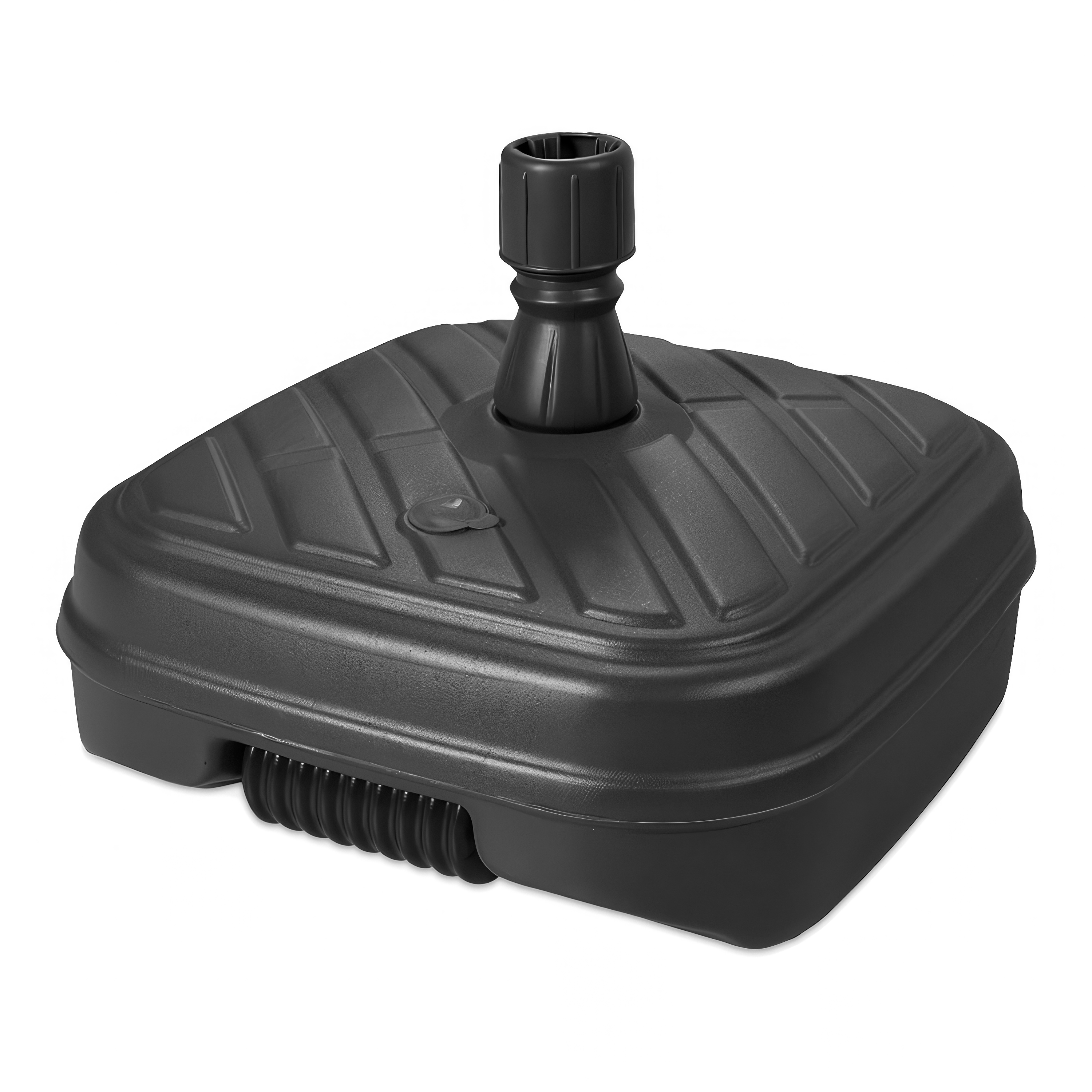 plastikowa podstawa pod parasol napełniana wodą w kolorze czarnym 