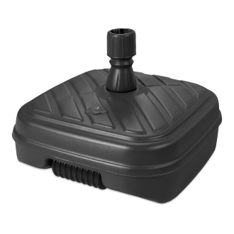 plastikowa podstawa pod parasol napełniana wodą w kolorze czarnym