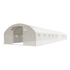 duży tunel foliowy z podwójnymi drzwiami, biały, 4x10x2 - 40m2, nasiona w zestawie