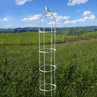 Biała pergola na róże, wys. 210cm, metalowa - Cultivo