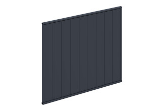 Ściana panelowa z zamkniętymi lamelami do pergoli ELEGANCE/DELUXE/FUSION Anthracite marki Gutroof