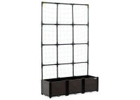 Skrzynia uprawowa + stojak płaski GROW FLAT SET L 126x42x180cm - CULTIVO