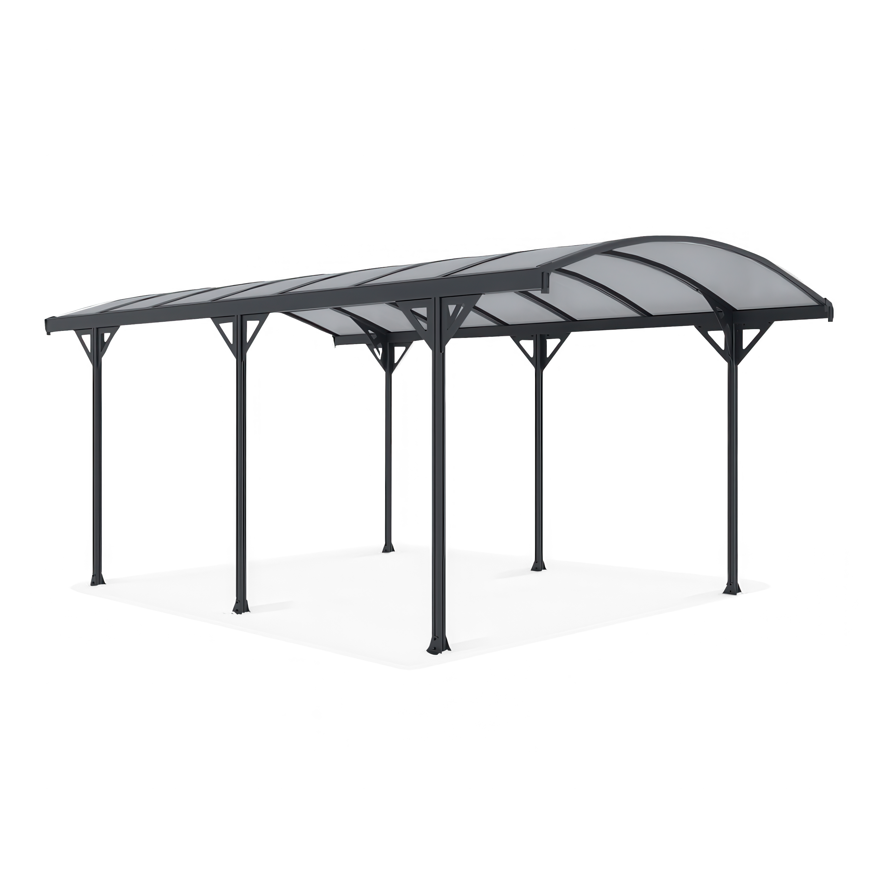 OUTLET Wolnostojąca wiata garażowa NEVADA 3x5,1m Cold Grey