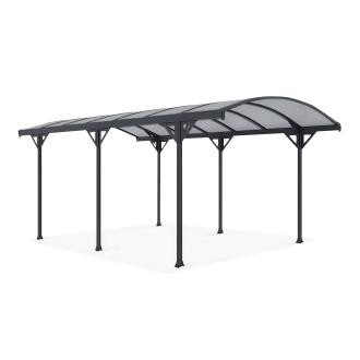 OUTLET Wolnostojąca wiata garażowa NEVADA 3x5,1m Cold Grey