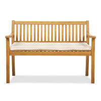 Drewniana ławka do ogrodu z poduszką ALNES Teak Look