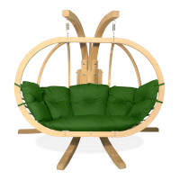 Fotel hamakowy drewniany O-ZONE PREMIER Zielony