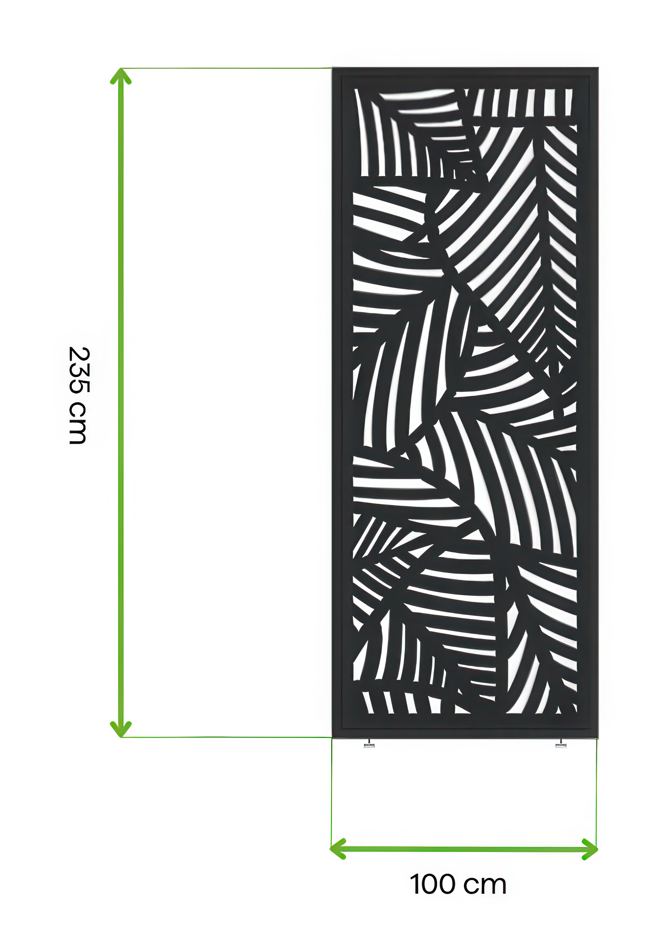 Wymiary - panel dekoracyjny o szerokości 100 cm