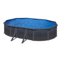 Basen stalowy całoroczny na stelażu Gre KEA 610cm x 375cm x 120cm