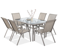 Zestaw mebli ogrodowych BOLOGNA 150/6 Light Beige