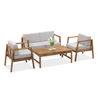 Zestaw mebli wypoczynkowych MALMO CAFFE Acacia Wood - Bj&oslash;rkka