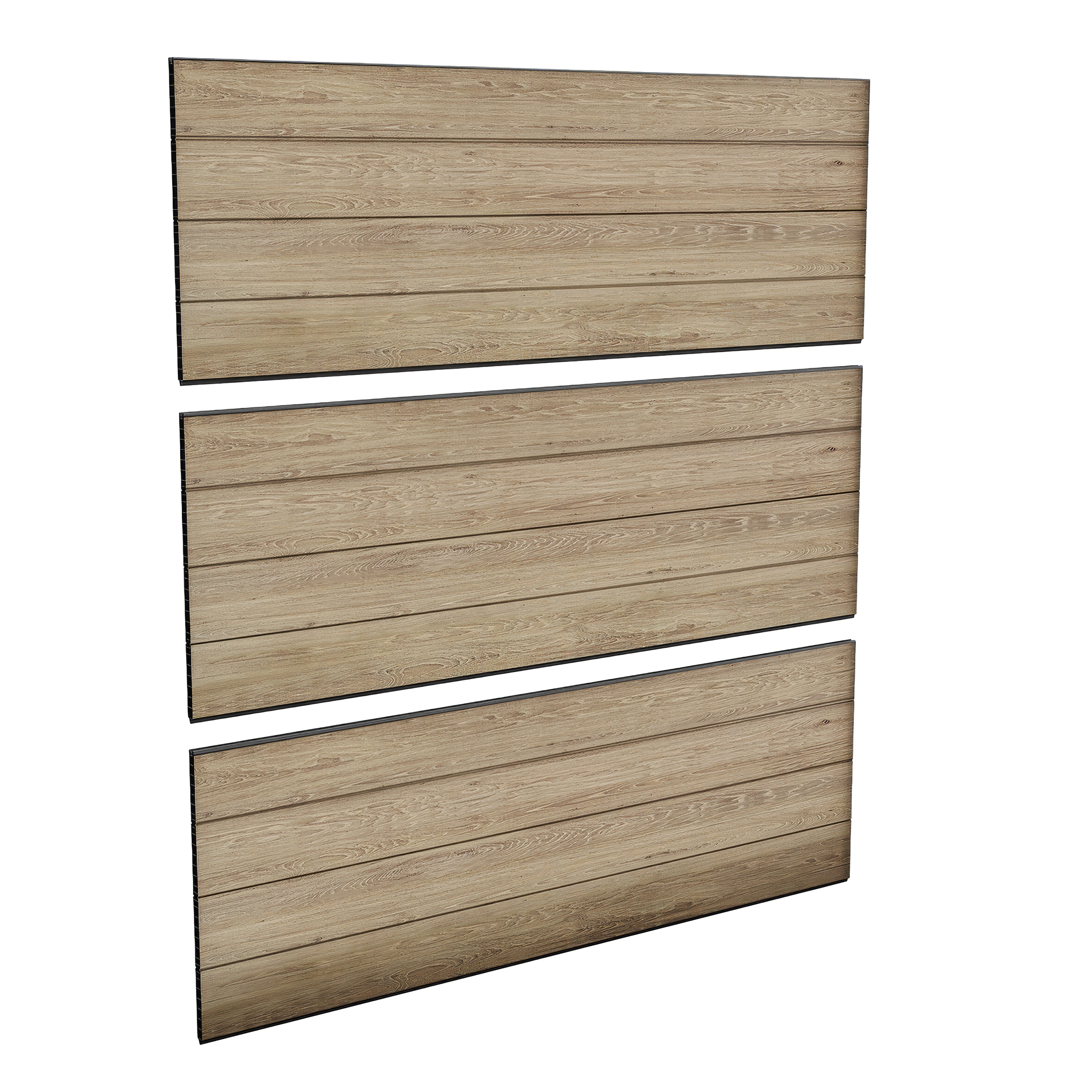 Zestaw 3 paneli ogrodzeniowych DECO Ashwood - Keter