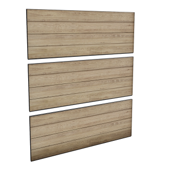 Zestaw 3 paneli ogrodzeniowych DECO Ashwood - Keter