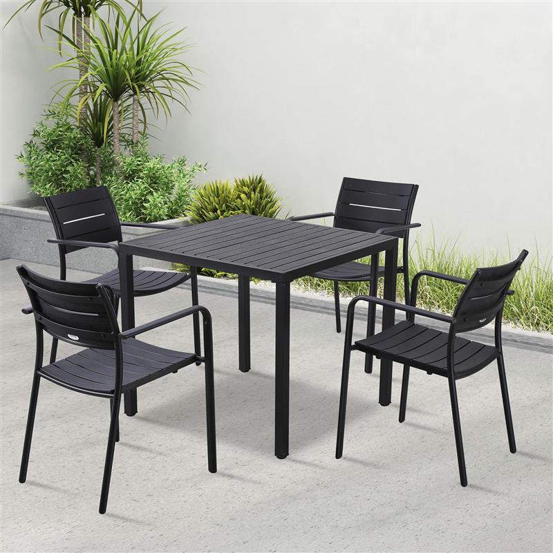 Zestaw do ogrodu MILO/BRIS Black – Bjørkka