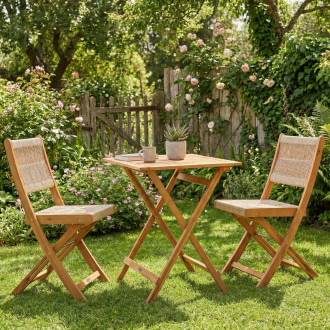 Zestaw drewniany na balkon SOMA BALCONY ACACIA WOOD - Bjørkka