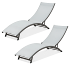 Zestaw dwóch leżaków ogrodowych STAR Pearl- Focus Garden