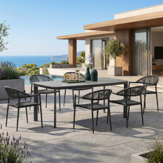 Meble ogrodowe Bologna Brown na taras