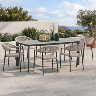 Meble ogrodowe Bologna Brown na taras