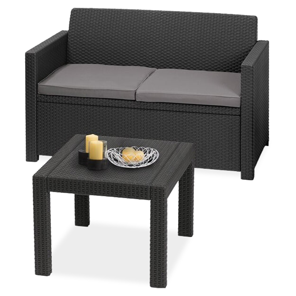 Zestaw mebli do ogrodu ALABAMA Graphite - Keter