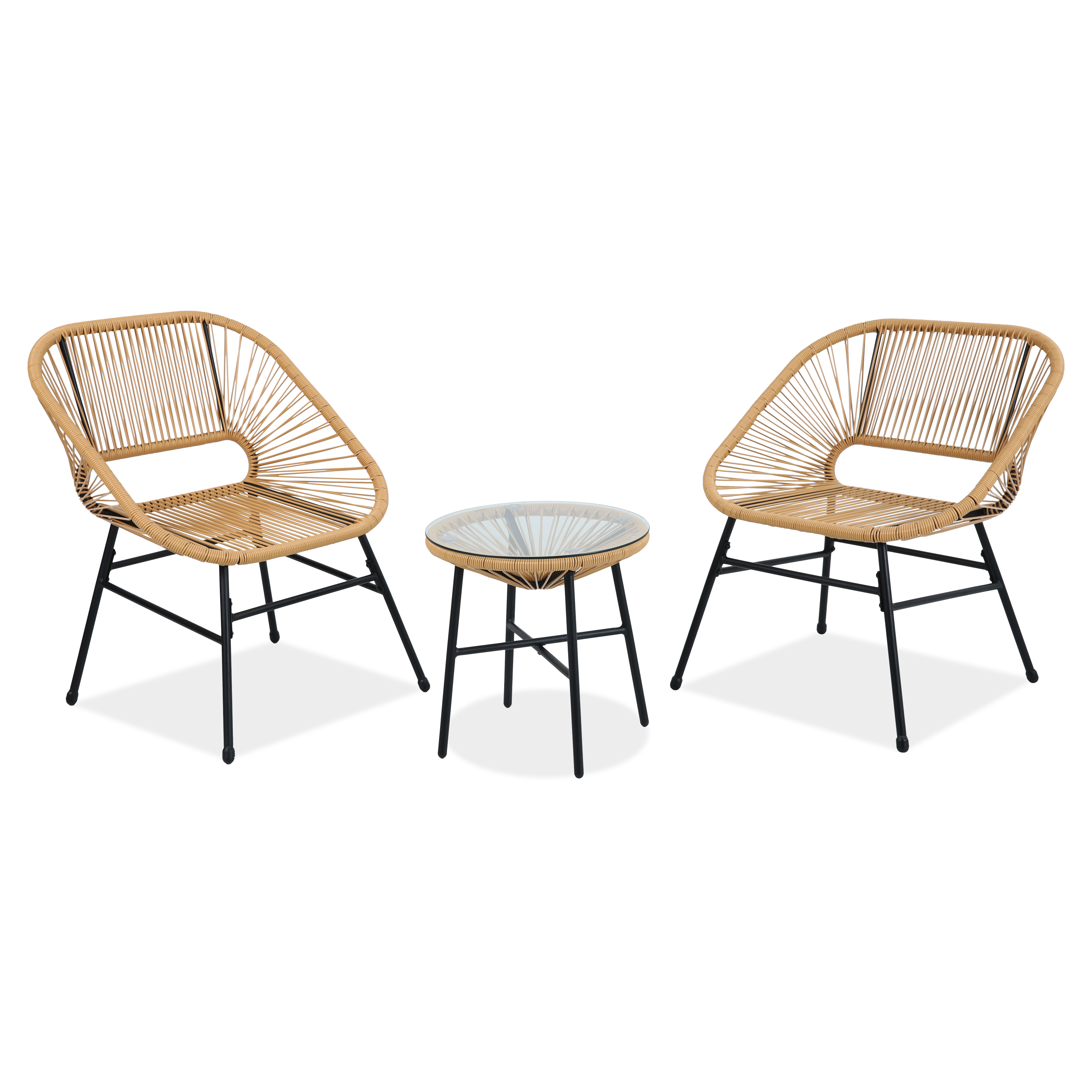 Meble na balkon 2+1 MAYA NEW Beige - Bjørkka