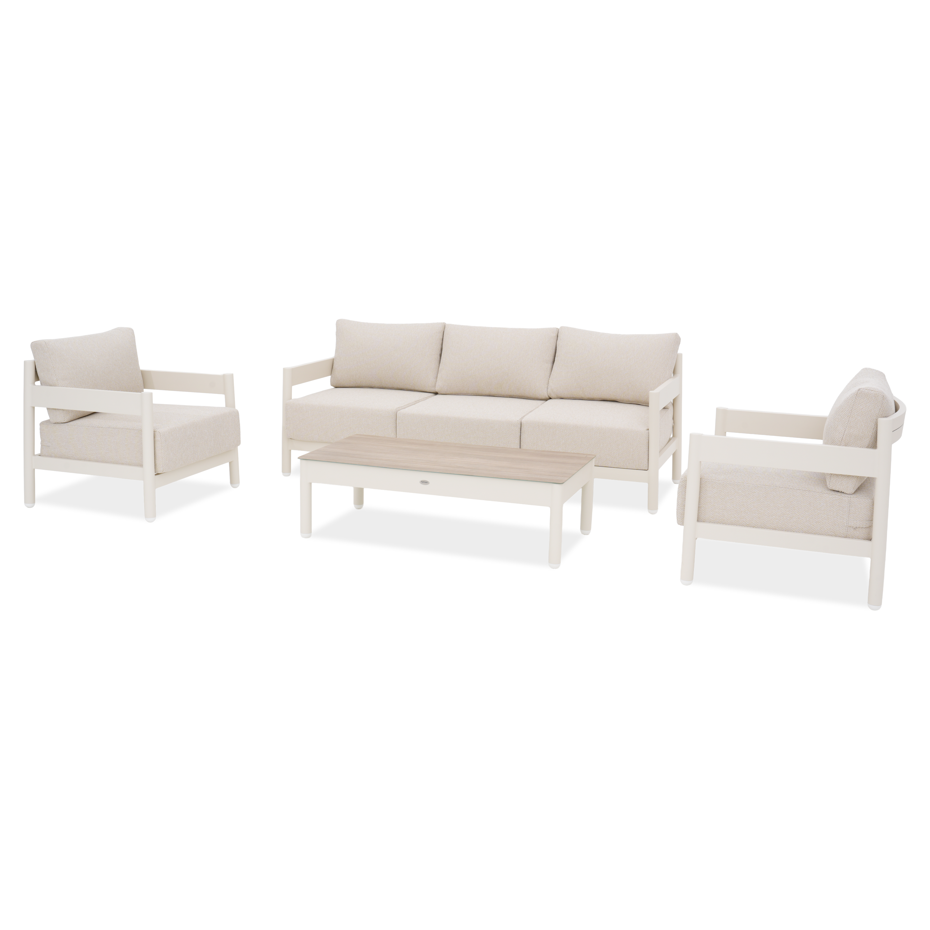 Zestaw mebli aluminiowych TREVIO CAFFE Beige - FURRORE