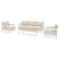 Zestaw mebli aluminiowych TREVIO CAFFE Beige - FURRORE