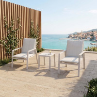 Zestaw mebli na balkon SOLANO 2+1 BEIGE - BJORKKA
