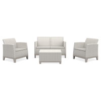 Zestaw mebli na taras Scandi Forma Pebble Grey-Soft Beige/oat - Keter