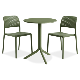Zestaw mebli BORA BISTROT/SPRITZ 2+1 Agave - Nardi