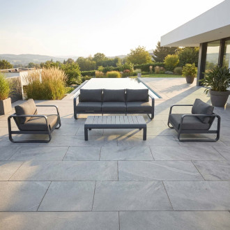 Zestaw mebli ogrodowych ANTALYA CAFFE Dark Grey - Bjørkka