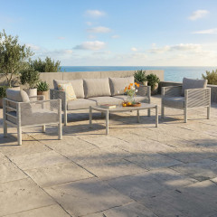 Zestaw mebli ogrodowych GENEVA PREMIUM Melange Grey - Bjørkka