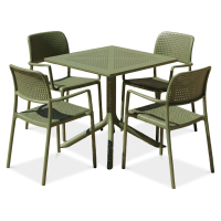 Zestaw mebli do ogrodu BORA/CLIP 70 4+1 AGAVE - Nardi