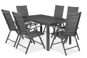 Zestaw mebli ogrodowych Sydney dark grey Focus Garden