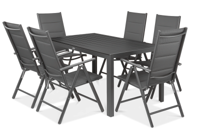 Zestaw mebli ogrodowych Sydney dark grey Focus Garden