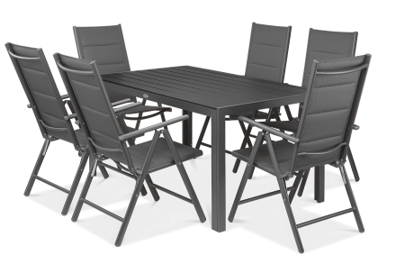 Zestaw mebli ogrodowych Sydney dark grey Focus Garden