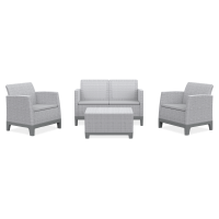 Zestaw mebli tarasowych Scandi Forma Ash Grey-Storm Grey/ Light Grey - Keter