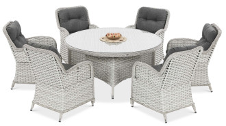 Meble technorattanowe BARCELONA Melange white