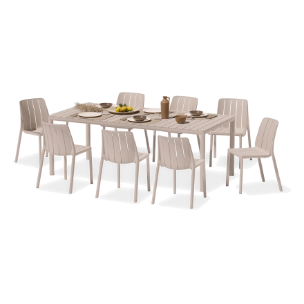 Zestaw mebli TIBERINA BISTROT/TEVERE 147 8+1 Corda - Nardi