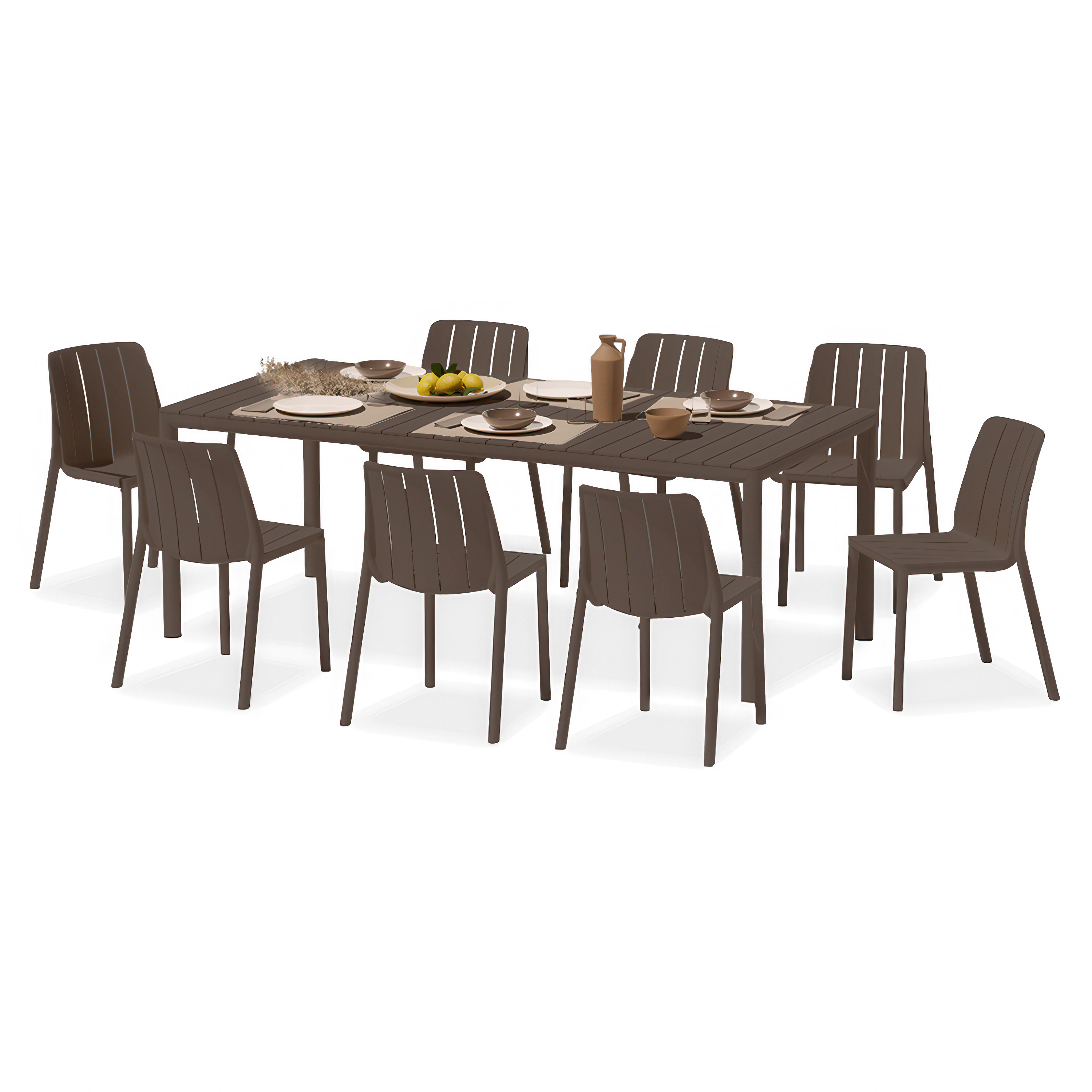 Zestaw mebli TIBERINA BISTROT/TEVERE 147 8+1 Terra - Nardi