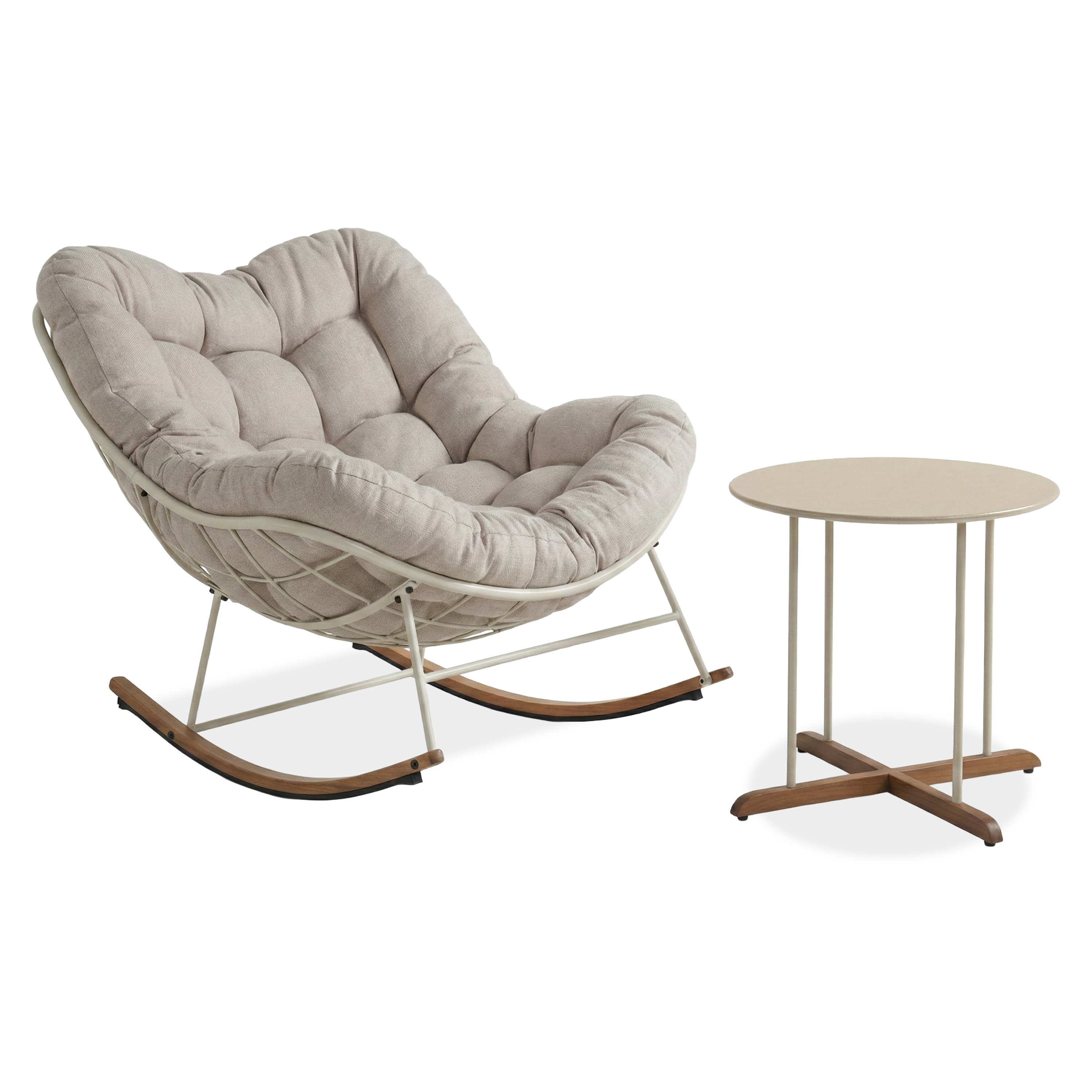 Zestaw na taras Ronda 1+1 Dark Grey Focus Garden bez tła PNG