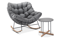 Zestaw na taras RONDA 1+1 Dark Grey - FOCUS GARDEN