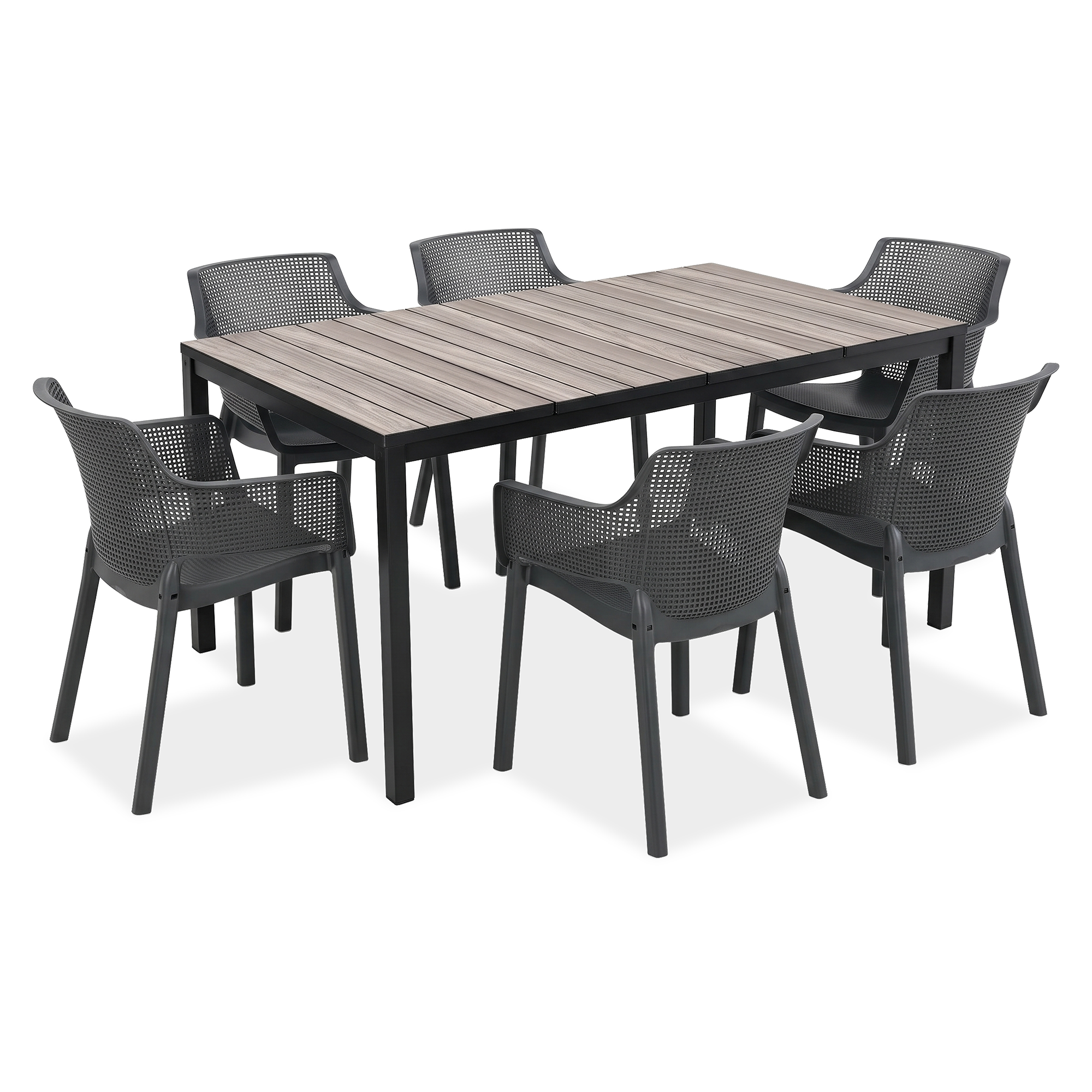 Zestaw obiadowy ELISA/PORTO 160 cm Storm Grey - Keter 