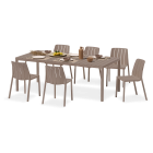 Modny, włoski zestaw jadalniany Nardi Tiberina Bistrot Tevere