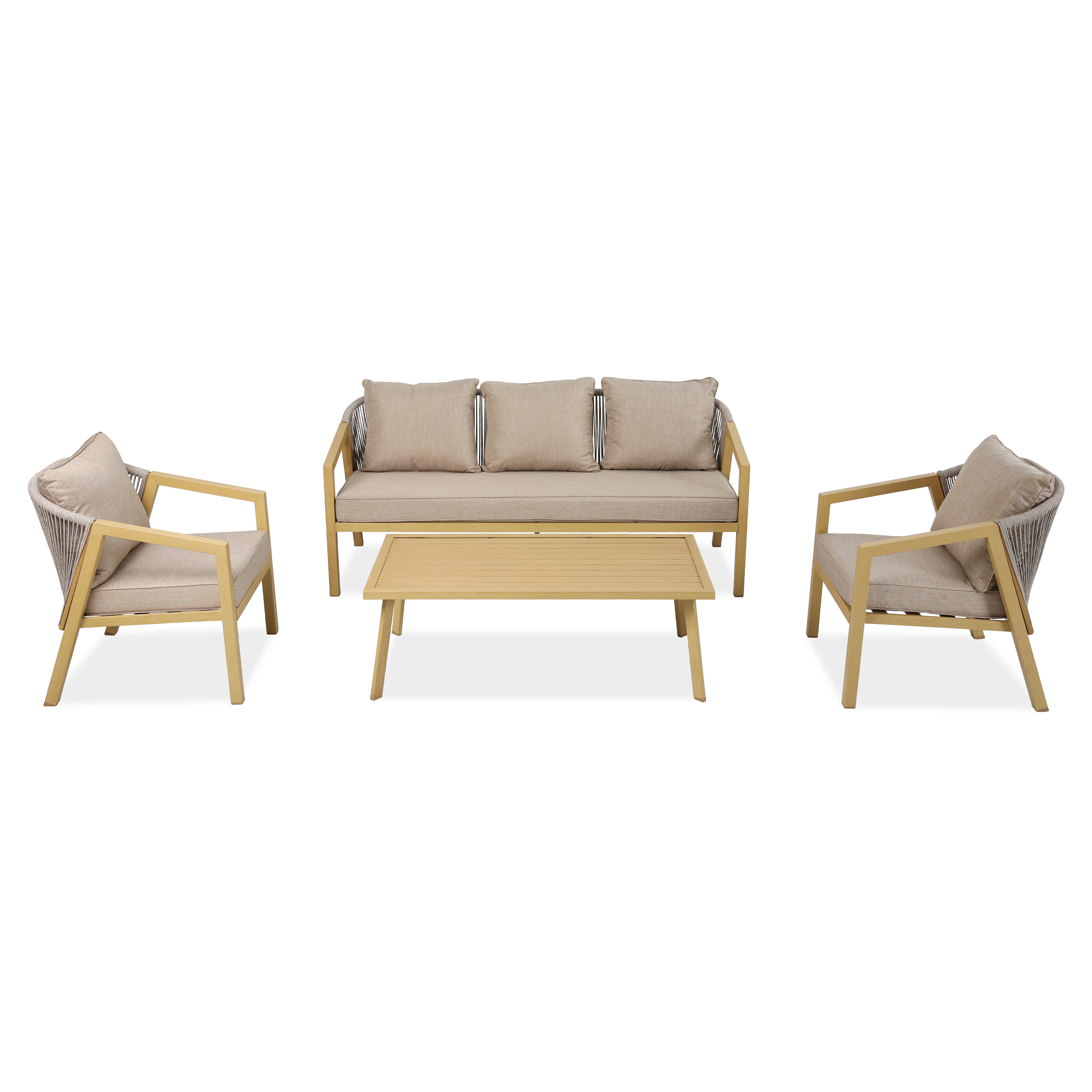 Zestaw ogrodowy LOARA CAFFE MAX WOOD LOOK - Bjørkka